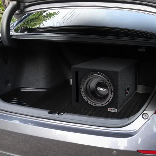Alt view image 6 of 7 - Bbox 12SVSC Single Vented 12 Inch Subwoofer Box - Premium Subwoofer Box Improves Audio Quality, Sound & Bass - Car Subwoofer Boxes & Enclosures with Nickel Finish Terminals