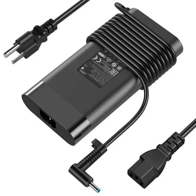 Alt view image 2 of 7 - Laptop Charger Compatible with HP Victus 4.5*3.0mm Tip 200W Adapter | Compatible with Omen Gaming 15 17 Pavilion 15 17 Zbook 15 17 Victus 15 16 Envy 15 TPN-DA10 L00818-850 ADP-200HB B TPN-LA21