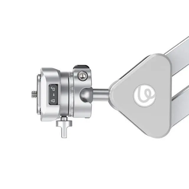 Alt view image 5 of 7 - TH04 Overhead Camera Mount with Magic Arm and 1/4" Ball Head, 360° Rotatable Camera Desk Mount, Desk Tripod with Uka Quick Release Setup for DSLR Cameras/Webcam/iPhone/Ring Light/Microphone