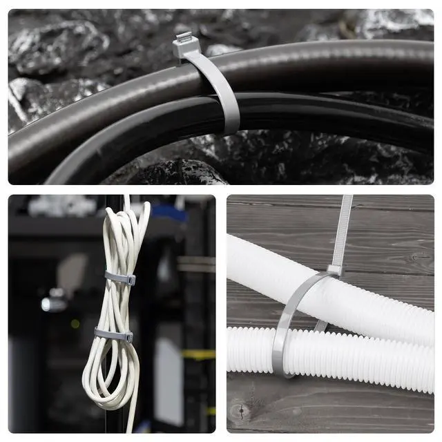 Alt view image 7 of 7 - 18 inch Gaeden Green Zip Ties Heavy Duty 100 PACK, 200 LBS Ultra Exclusive Strong Plastic Wire Ties, Large Cable Ties Extra Long Tie Wraps, Indoor and Outdoor UV Resistant