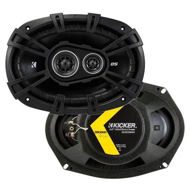 Alt view image 2 of 7 - Speaker Package of 2 Items: Four 6"x9" DS Series Coaxial Speakers 4-Ohm - 2X 43DSC6504