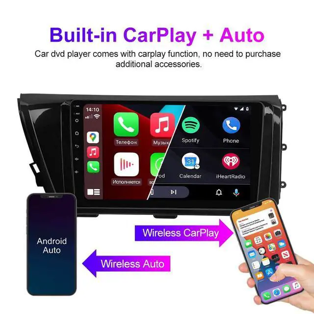 Alt view image 4 of 7 - Android Car Radio Stereo for Toyota Camry 2018 2019 2020, 10.1 inch Octa Core GPS Navi Wireless Wired Car-Play Android Auto Head Unit IPS FM AM RDS DSP, 2GB RAM 32GB ROM