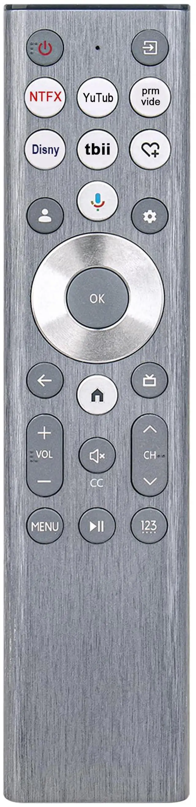 Main image of ERF6A80 Replace Voice Remote Control with Backlit fit for Hisense U6 U7 U8 | Series Mini-LED ULED 4K UHD Google Smart TV 55U8N 65U8N 75U8N 85U8N 100U8N 55U7N 65U7N 75U7N 55U6N 65U6N 75U6N 85U6N