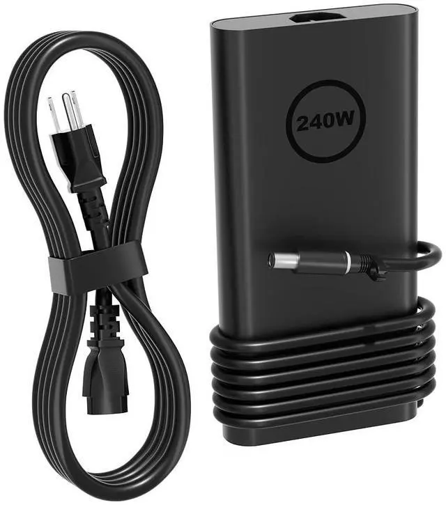 Main image of 240W Slim Gan Charger Compatible with Dell G16 G15 G7 G5 Alienware x17 x16 x15 M18x X51 17 15 Precision 7780 7770 7680 7670 7560 3260 3551 Laptop, Performance TB16 TB15 Dock