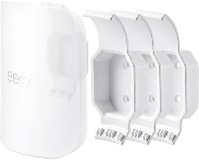 Main image of Wall Mount Holder for eero Pro 7 Router Mesh Wi-Fi System No Messy Wires, Space-Saving Outlet Wall Mount Holder for eero 7Pro Extender, Stand Bracket for eero Pro 73 Pack
