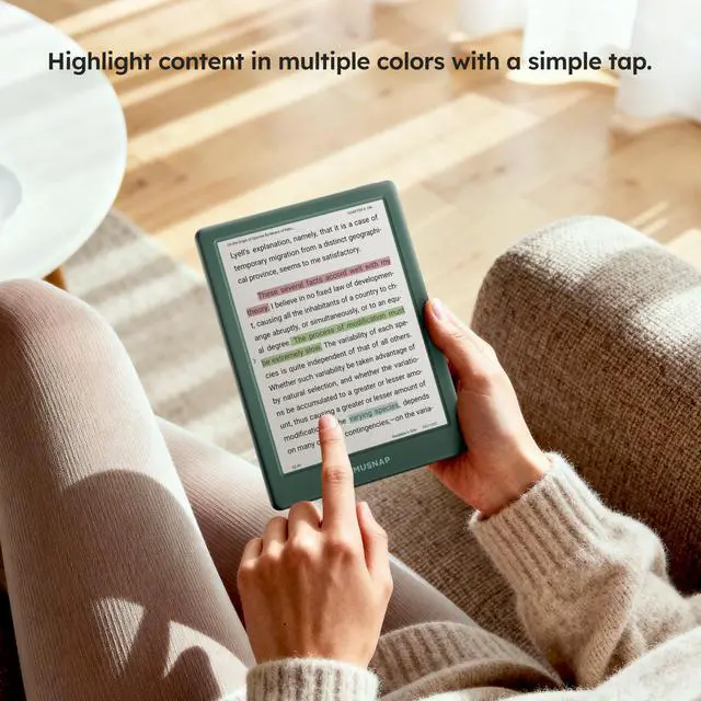 Alt view image 7 of 7 - Neo C 64GB+4GB Colour eBook Reader Supports 3rd-Party apps, 6 E Ink ePaper eReader Digital Paper, with Color Display, Long Battery Life for Reading