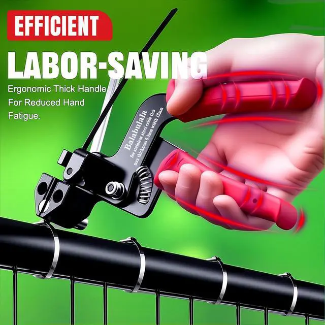 Alt view image 5 of 7 - 105PCS Heavy Duty 304 Stainless Steel Cable Tie Gun Kit | 100pcs 11.8inch Metal Zip Ties, Self-Locking, UV & Corrosion Resistant, for Fence, Exhaust Wrap, Chicken Coop, Farm Use