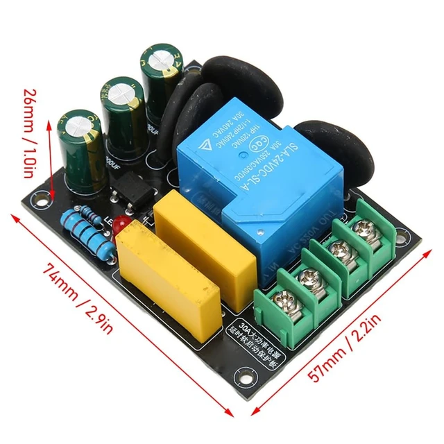 Alt view image 4 of 7 - Soft Start Protection Module 30A 6600W AC 100V-250V PCB Amplifier Power Board for Class A Amplifier Module