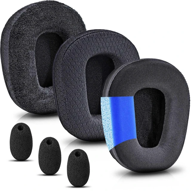 Main image of B450-XT B550-XT Kit Replacement Ear Pads Cushion Compatible with B450-XT B550-XT Headset I B450 B550 XT Accessories (Velour+Mesh+Cooling Gel Ear Cushions)