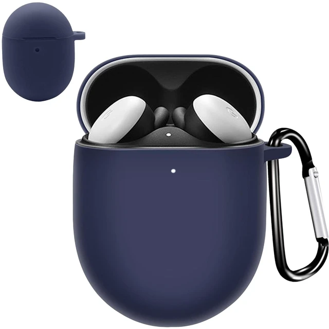 Main image of for Google Pixel Buds Pro 2 2024 Case Cover with Keychain, Front LED Visible Case for Google Pixel Buds Pro 2022, Soft Silicone Full Protective Skin for Girly/Men/Women, Midnight Blue