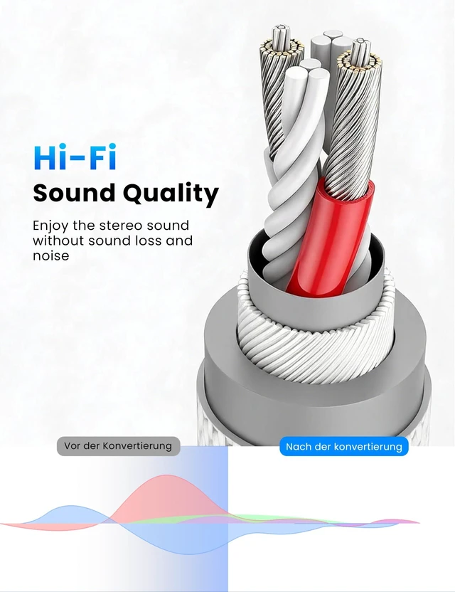 Alt view image 4 of 6 - 3PCS USB C Headphone Splitter for 2 Headphones, USB C to Dual 3.5mm Headphone Splitter Supports Volume Control, Microphone and Listening for iPhone 17/16/15 Pro Max, Galaxy S26/S25/S24/S23