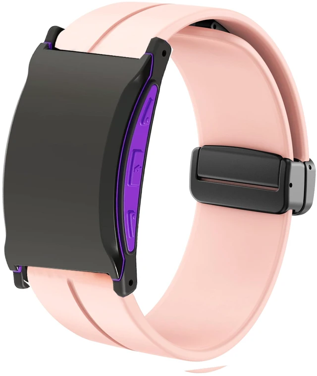 Main image of Compatible for Shock Clock Max Bands, Soft Silicone Magnetic Buckle Sport Wristband Replacement Straps Compatible for Pavlok Shock Clock 3, Max