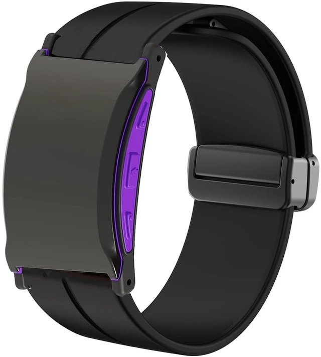 Main image of Compatible for Shock Clock Max Bands, Soft Silicone Magnetic Buckle Sport Wristband Replacement Straps Compatible for Pavlok Shock Clock 3, Max