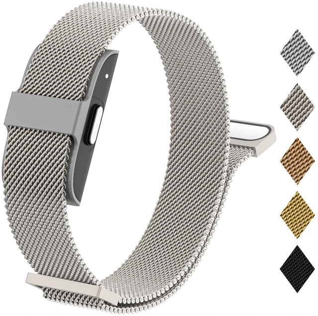 Main image of Mesh Loop Compatible with Hume Band 1.0 Replacement Strap, Stainless Steel Mesh Loop Band with Magnetic Clasp, Adjustable Metal Strap for Hume Health Band