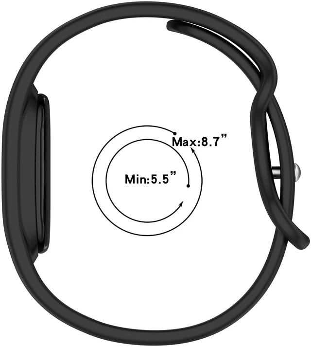 Alt view image 6 of 7 - Fitbit Air Band, Comfortable & Lightweight Breathable Silicone Sport Strap Compatible with Google Fitbit Air Bands for Women Men