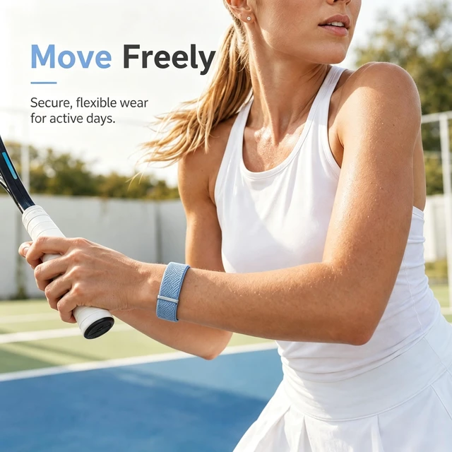 Alt view image 6 of 7 - Nylon Loop Band for Google Fitbit Air with Magnetic Clasp Upgraded Sports Soft Adjustable Replacement Strap for Fitbit Air Accessories