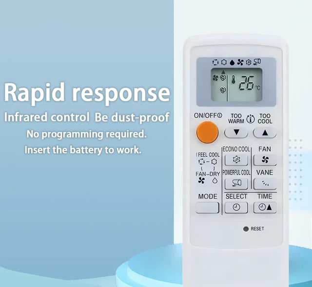 Alt view image 4 of 6 - Replacement Remote Control for Mitsubishi Air Conditioner MP07A MP-04A MP04B MP-07A NH08 MSD-CD07VD (MS16A)