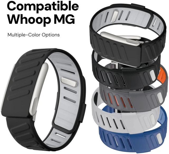 Alt view image 6 of 7 - Replacement Strap for Whoop 5.0 MG Sportflex Band Waterproof, Silicone, Adjustable Wristband