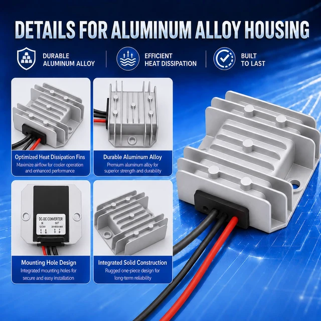 Alt view image 4 of 7 - Starlink Mini 12V Power Supply Adapter, 12V to 30V 3.5A Step Up Converter 9V-28V Input, 30V 3.5A Output, 3.28FT 18AWG DC Plug Cable, IP67 Waterproof Aluminum Housing for RV Marine Solar Use