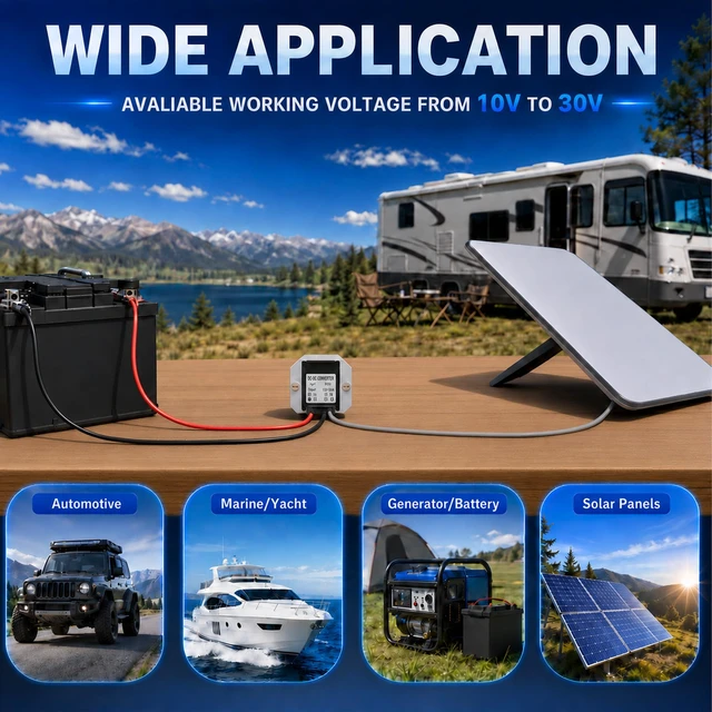 Alt view image 7 of 7 - Starlink Mini 12V Power Supply Adapter, 12V to 30V 3.5A Step Up Converter 9V-28V Input, 30V 3.5A Output, 3.28FT 18AWG DC Plug Cable, IP67 Waterproof Aluminum Housing for RV Marine Solar Use