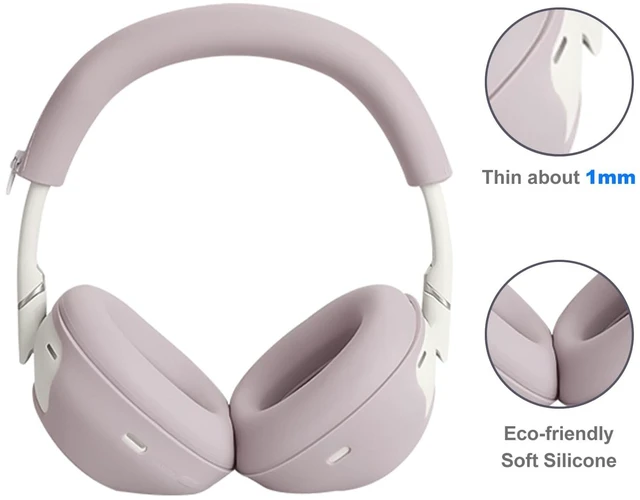 Alt view image 3 of 7 - 3 Set WH 1000XM6 Earpads Cover for Sony WH-1000XM6 Headphones, Embody EarPad/Ear Cover/Headband Cushion Protector, Sweat Proof Soft Silicone Headphones Accessories (Smoky Purple)