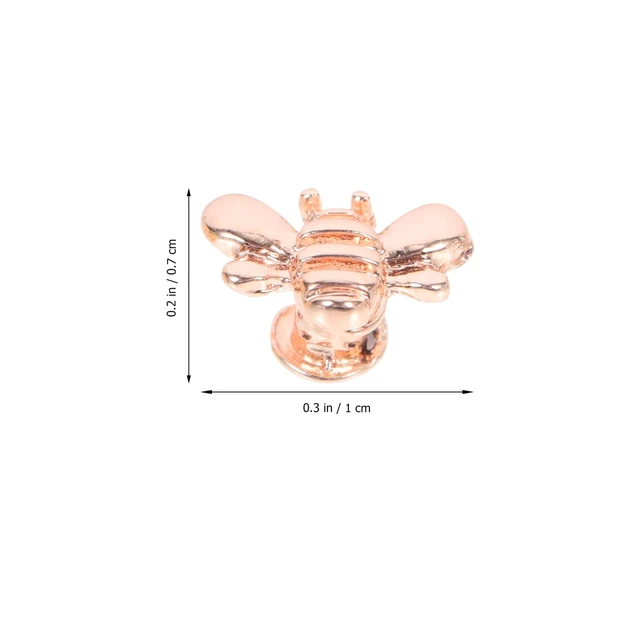 Alt view image 3 of 7 - Watchband Bee Charm Set 6Pcs Watch Strap Decorative Nails Bee Shaped Charms for Watch Band Accessories Women Girls