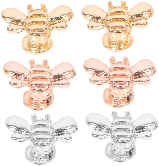 Main image of Watchband Bee Charm Set 6Pcs Watch Strap Decorative Nails Bee Shaped Charms for Watch Band Accessories Women Girls