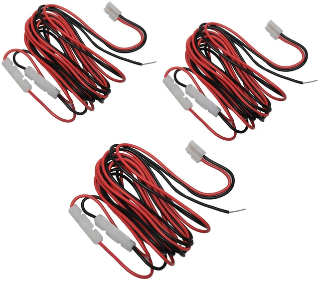 Main image of T-Shape DC Cord Car Power Cable 3M for Yaesu FT-7800R FT-7900R FT-8900R FT-2400 FT-2500 ICOM IC-F1610 IC-F2610 IC-F1010 IC-F2010 IC-F110S Kenwood TM-271/261/281/461/481/741 Radio 3Pack