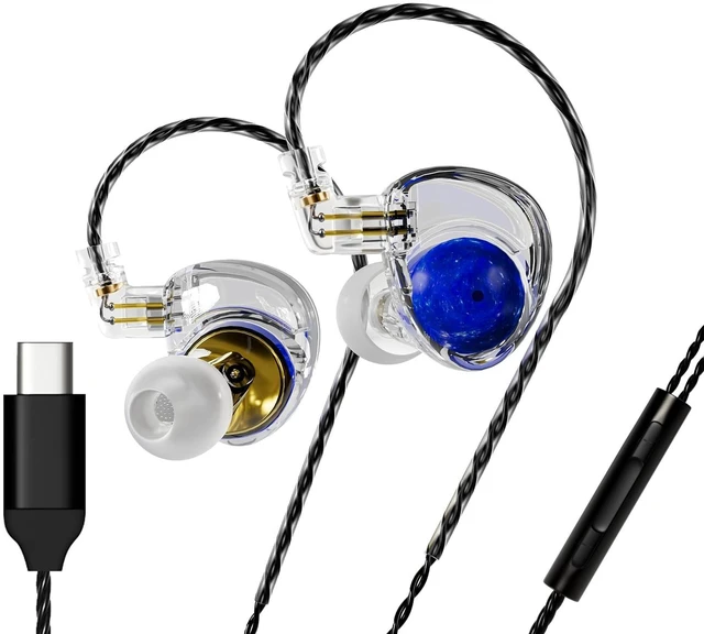 Main image of ND Planet IEM Earphones: 12mm Dual Magnetic Drivers, HiFi Gaming Earbuds with Detachable 2-Pin Cable, Noise Isolating in-Ear Monitors for Musician Audiophile Singer
