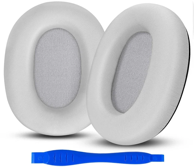 Main image of Genuine Leather Replacement Ear Pads Cushions for Sony WH-1000XM6 Noise Canceling Headphones, Premium Sony XM6 Earpads Covers with Soft Lambskin, Optimized Memory Foam (Lambskin - Silver)