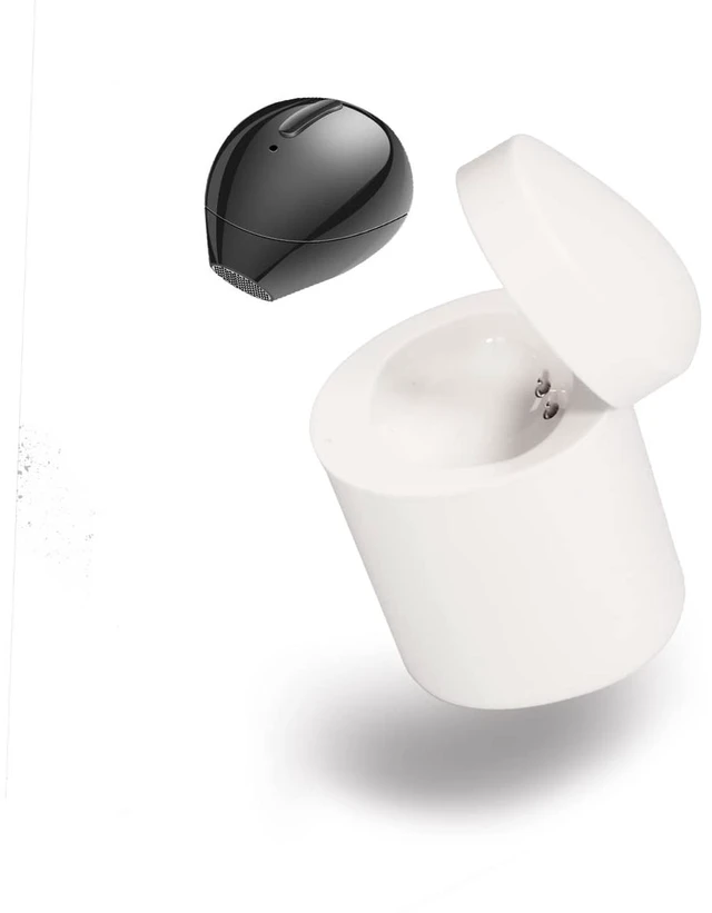 Main image of Mini Bluetooth Earpiece Wireless, Single Bluetooth Earbuds with Charging Case 6 Hrs Playtime, Headset Hands-Free with Microphone for iOS Android Smart Phones Voice Calls PC (Single-Black)