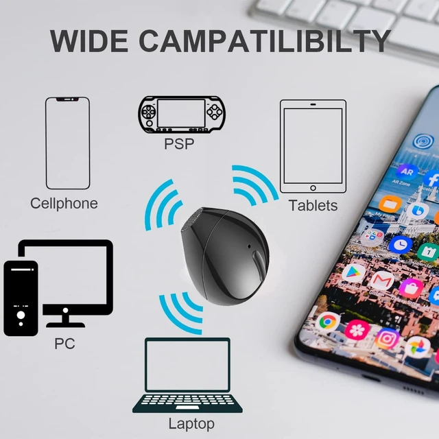 Alt view image 4 of 7 - Mini Bluetooth Earpiece Wireless, Single Bluetooth Earbuds with Charging Case 6 Hrs Playtime, Headset Hands-Free with Microphone for iOS Android Smart Phones Voice Calls PC (Single-Black)
