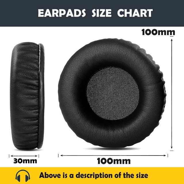 Alt view image 4 of 7 - SR850 Earpads Cushion Replacement for Samson SR 850 SR850 SR-850 Headphone SR850 Earpads Cushion Compatible with Samson SR 850 SR-850 Headphone Ear Covers with Protein Leatherr and Memory Foam
