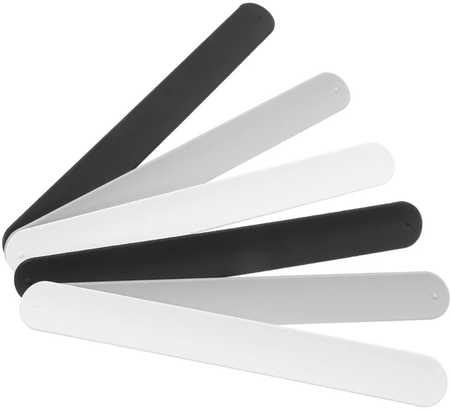 Alt view image 3 of 7 - 18 pcs Silicone Slap Bands Reusable Cable Ties 8.46 inch Slap Bracelet Cord Management for Wrapping Paper Roll Holder Home Office Vehicle Organization