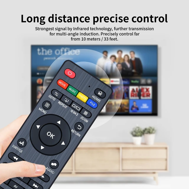 Alt view image 4 of 6 - Replacement Remote Control for JLZNLC 4K Ultra HD Media Player A5 also for Micca 4K Ultra-HD Digital Media Player