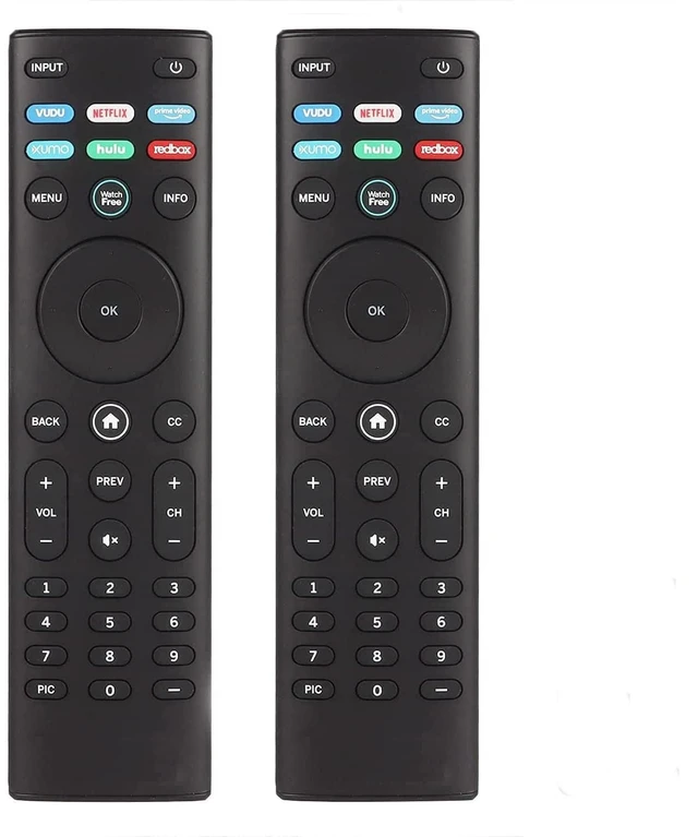 Main image of 2 Packs XRT140 Replaced Remote Control for Vizio Smart LED TV M50Q7-H1 M55Q7-H1 M65Q7-H1 M55Q8-H1 M65Q8-H1 V555-H1 with Watchfree Vudu Netflix Primevideo Xumo Hulu Redbox