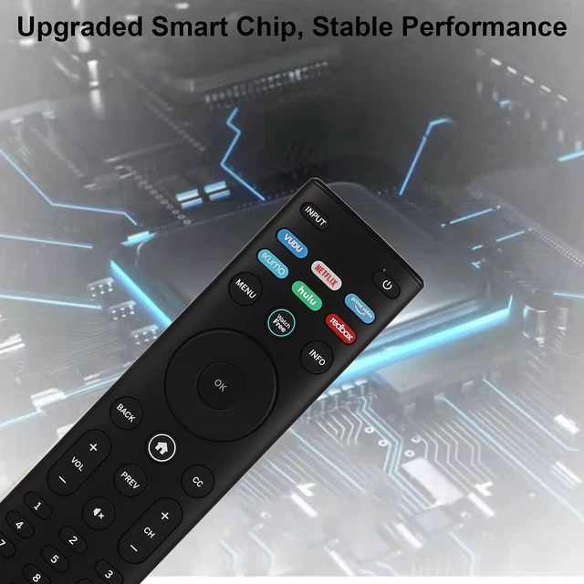 Alt view image 3 of 6 - 2 Packs XRT140 Replaced Remote Control for Vizio Smart LED TV M50Q7-H1 M55Q7-H1 M65Q7-H1 M55Q8-H1 M65Q8-H1 V555-H1 with Watchfree Vudu Netflix Primevideo Xumo Hulu Redbox with Batteries