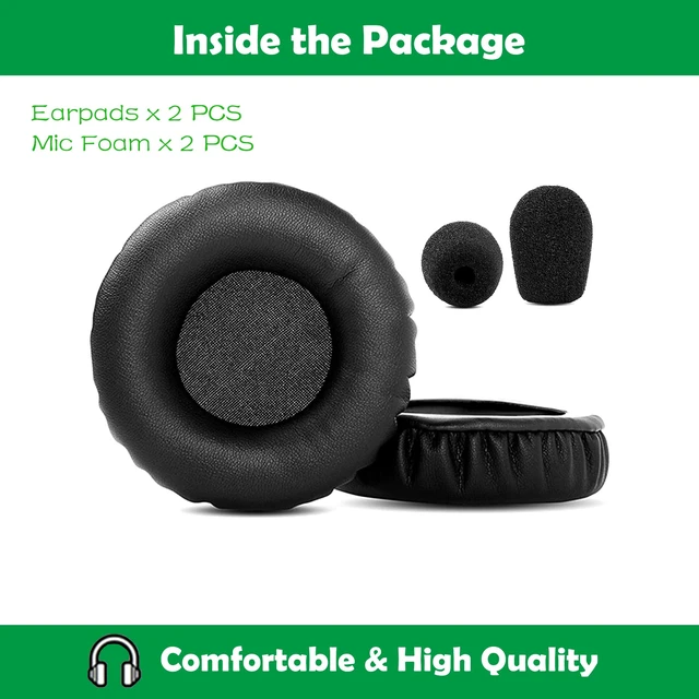 Alt view image 5 of 6 - Premium Replacement Earpads Cushions Compatible with Jabra HSC011 UC Voice 550 MS Duo Wired USB Headphones Ear Pads with Softer Protein Leather and Memory Foam