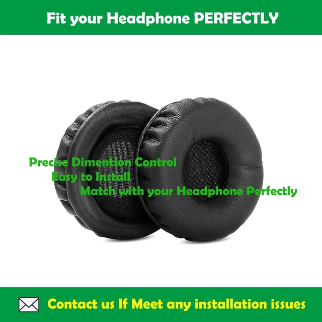Alt view image 3 of 6 - Premium Replacement Earpads Cushions Compatible with Jabra HSC011 UC Voice 550 MS Duo Wired USB Headphones Ear Pads with Softer Protein Leather and Memory Foam