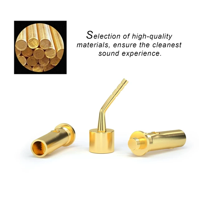 Alt view image 3 of 6 - Speaker Wire Connectors, Convertible Connectors Gold Plated Speaker Pin Plugs, 2 mm Pin Banana Screw Plug for Speaker Cable (4pcs)