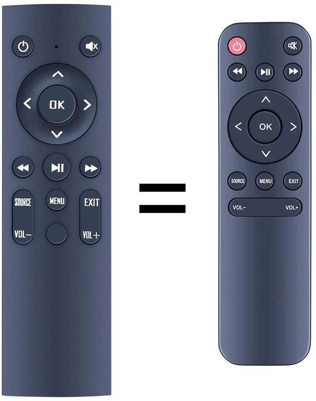Main image of Replacement Remote for YABER Projector Y60 Y61 No Programming, Stable Signal, Fast Response, Full Function Replacement