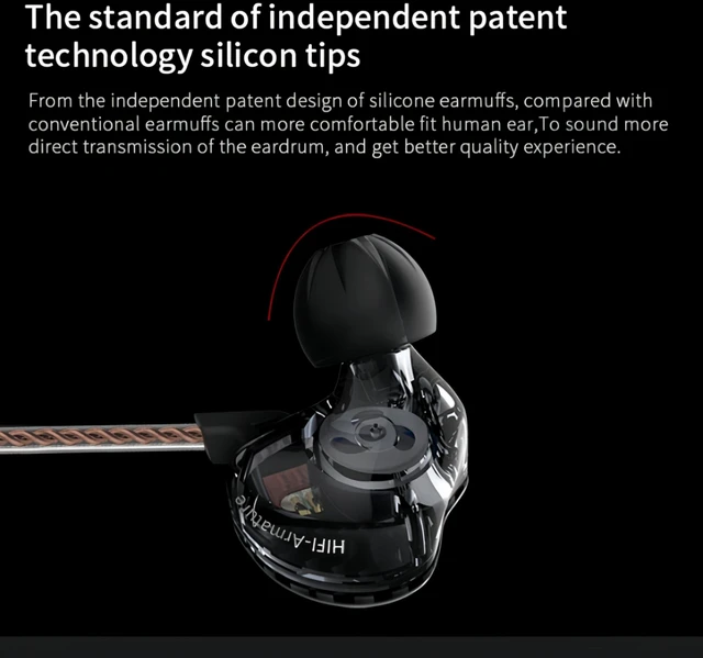 Alt view image 5 of 7 - KZ ZST in Ear Earphones 1BA+1DD Hybrid Banlance Technology Armature with Dynamic with 2 Pin Detachable Cable HiFi Monitors Headphones Wired Gaming Earbuds IEM (Black, MIC)