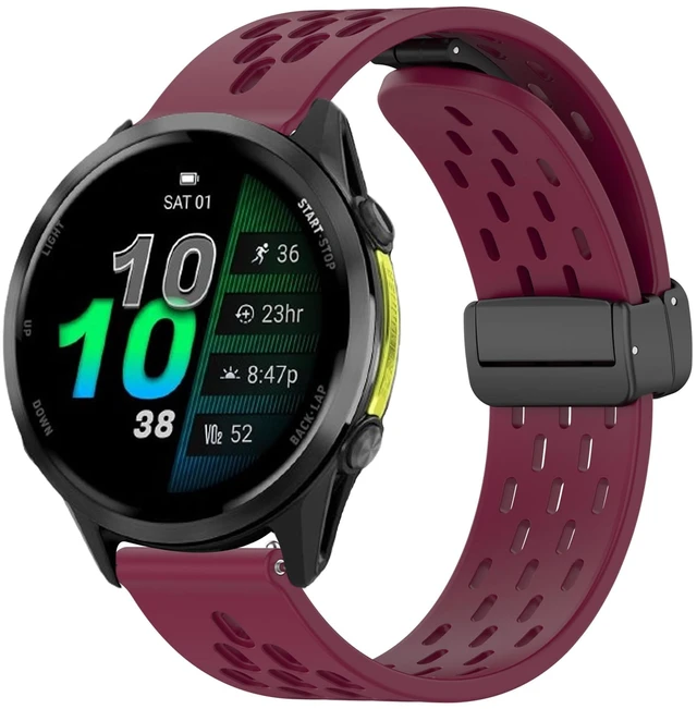 Main image of Compatible with Garmin Forerunner 970 bands, Quick Release Breathable Silicone Replacemet Band Straps Compatible with Garmin Forerunner 970