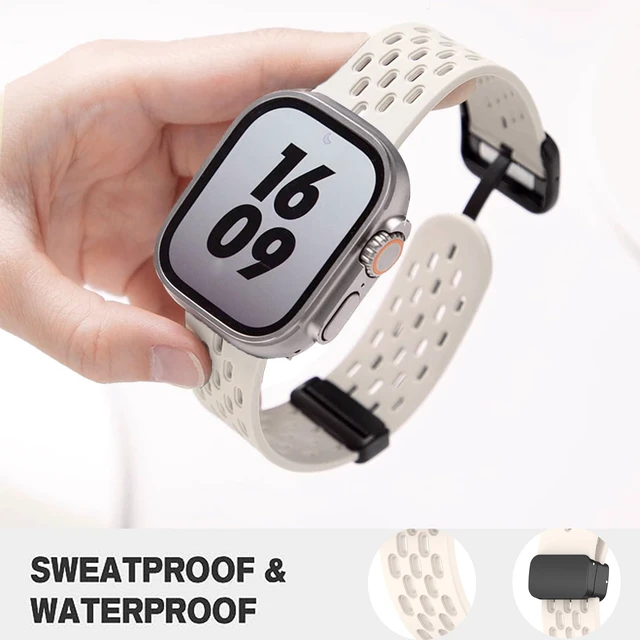 Alt view image 3 of 7 - Compatible with Garmin Forerunner 970 bands, Quick Release Breathable Silicone Replacemet Band Straps Compatible with Garmin Forerunner 970