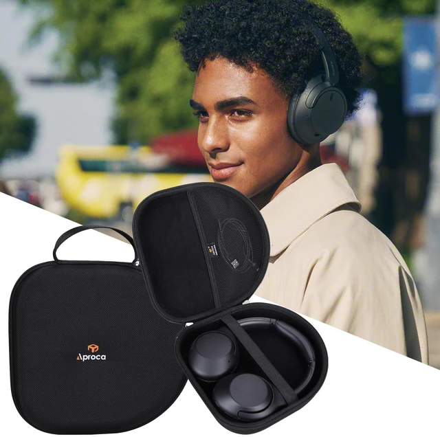Alt view image 4 of 7 - Headphones Case Compatible with Sony WH-CH720N / Anker Soundcore Space One Q20 Noise Canceling Wireless Headphones, Portable Storage Bag -Black (Case Only)