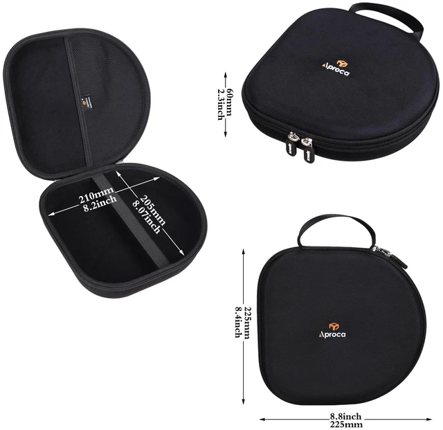 Alt view image 6 of 7 - Headphones Case Compatible with Sony WH-CH720N / Anker Soundcore Space One Q20 Noise Canceling Wireless Headphones, Portable Storage Bag -Black (Case Only)