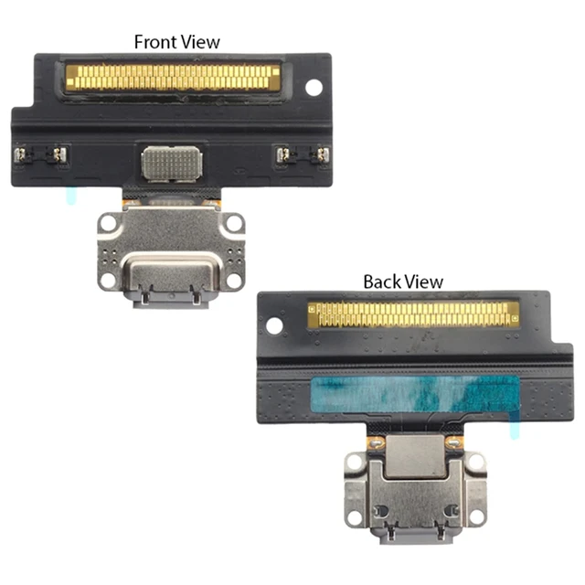 Alt view image 4 of 7 - T Phael Charger Dock Connector Replacement Compatible with iPad Pro 10.5 Inch A1701 A1709 A1852 2017 10.5" Charging Port Assembly Flex Cable (Black)