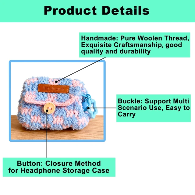 Alt view image 3 of 6 - Dopamine Case for Apple AirPods 4/Pro 2/Pro 3 Wireless Earbuds Handmade Plush Protective Cover, Great Gift for for Women Girly (Sunshine & Graffiti Case)
