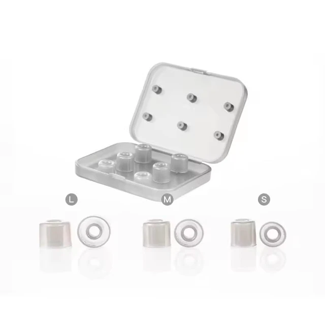 Alt view image 7 of 7 - DUNU S&S Stage Studio Silicone Eartips S/M/L (3pairs) for Nozzle Diameter from 4mm-5.5mm for Stage Studio for MOONDROP ARIA,DUNU Titan S2 (S/M/L(Each Size 1 Pair))