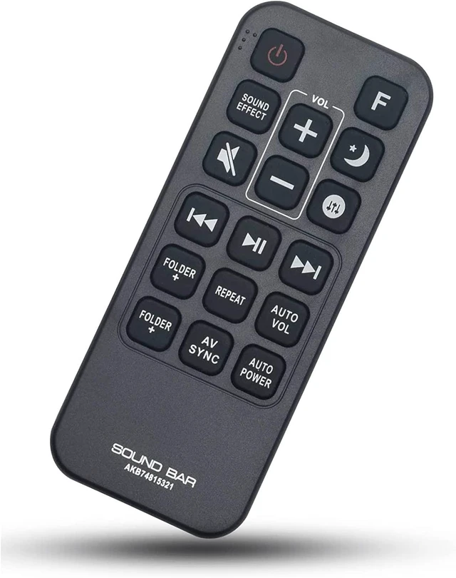 Main image of AKB74815321 Remote Control Replacement for LG Soundbar SH4 SJ4Y SH5 SH5B SJ5B SJ5 SJ5Y SPJ4B-W SPJ5B-W